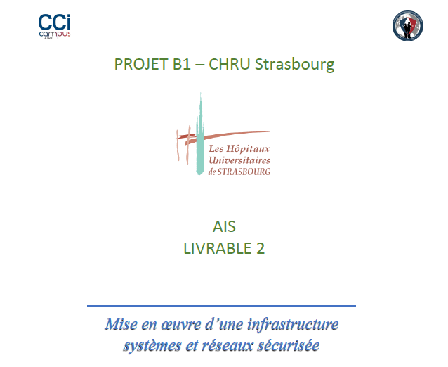 Projet B1 – Infrastructure du CHRU de Strasbourg